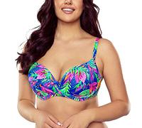 Vivisence 3209 Reggiseno Bikini Liscio Monocolorato Uniforme Coppe Imbottite, Multicolore,4C