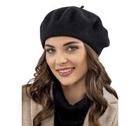 Vivisence Berretto Invernale da Donna Realizzato in Lana Perfettamente Adattabile alla Testa Ideale per Proteggersi dal Freddo con Stile E Comfort, Nero,Taglia Unica