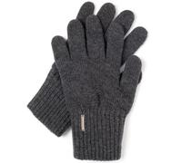 Vivisence Da Donna Guanti Invernali In Lana A Cinque Dita Con Guardolo Ampio Realizzati In Filato Perfetti Per Le Giornate Fredde Confortevoli E Resistentissimi, Grigio Scuro,Taglia Unica
