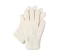 Vivisence Da Donna Guanti Invernali In Lana A Cinque Dita Con Guardolo Ampio Realizzati In Filato Perfetti Per Le Giornate Fredde Confortevoli E Resistentissimi, Ecru,Taglia Unica