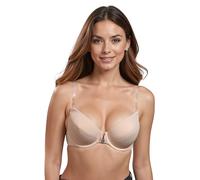 Vivisence Eve 1012 Elegante Reggiseno Push-Up Uniforme con Schiena Scoperta, Beige,1F