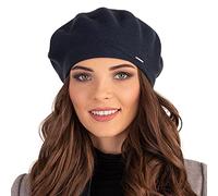 Vivisence Invernale Berretto Elegante da Donna in Lana E Viscosa Morbido E Caldo Stile Classico Elasticizzato per Una vestibilità Perfetta per Ogni Occasione, Blu Scuro,Taglia Unica