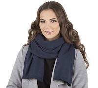 Vivisence Invernale Sciarpa Classica Da Donna In Filato Caldo Con Aggiunta Di Lana Dimensioni Generose Perfetta Per Le Giornate Invernali E Per Ogni Occasione, Blu Scuro,Taglia Unica
