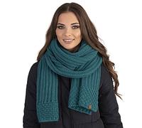 Vivisence Invernale Sciarpa Classica Da Donna In Filato Caldo E Morbido Perfetta Per L'autunno E L'inverno Ideale Per Ogni Occasione E Attività All'aperto, Turchese Scuro,Taglia Unica