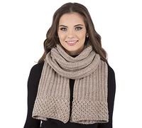 Vivisence Invernale Sciarpa Classica Da Donna In Filato Caldo E Morbido Perfetta Per L'autunno E L'inverno Ideale Per Ogni Occasione E Attività All'aperto, Beige,Taglia Unica