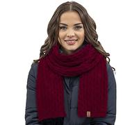 Vivisence Invernale Sciarpa Classica Da Donna In Filato Caldo E Morbido Perfetta Per L'autunno E L'inverno Con Design Elegante E Raffinato Per Ogni Occasione, Bordo,Taglia Unica