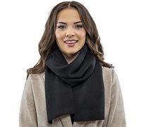 Vivisence Invernale Sciarpa Classica Da Donna In Filato Caldo E Morbido Realizzata Con Acrilico Confortevole Perfetta Per Le Giornate Fredde Di Autunno E Inverno, Nero,Taglia Unica