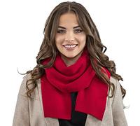 Vivisence Invernale Sciarpa Classica Da Donna In Filato Caldo E Morbido Realizzata Con Acrilico Confortevole Perfetta Per Le Giornate Fredde Di Autunno E Inverno, Rosso,Taglia Unica