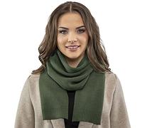 Vivisence Invernale Sciarpa Classica Da Donna In Filato Caldo E Morbido Realizzata Con Acrilico Confortevole Perfetta Per Le Giornate Fredde Di Autunno E Inverno, Verde,Taglia Unica