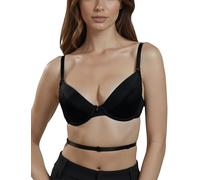 Vivisence Kate 1011 Reggiseno Push-Up Uniforme con Spalline Multiposizione, Nero,2A