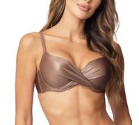 Vivisence Reggiseno Bikini Floreale Colorato 3222, Marrone Lucido,5C