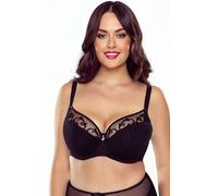 Vivisence Reggiseno Semi-Imbottito con Ricami 1020, Nero,2D