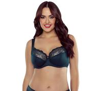 Vivisence Reggiseno Semi Imbottito Elegante con Pizzo in Fiori 1056, Verde,6D