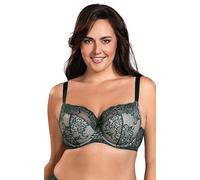 Vivisence Reggiseno Semi Imbottito in Pizzo Floreale 1045, Verde,5F