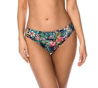 Vivisence Slip Bikini Femminile Floreale Colorato 3222M, Blu Scuro,52