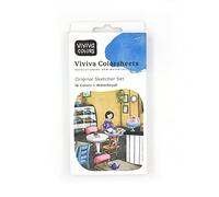 Viviva - Fogli di Colore - Set Schizzo Con Pennello Con Serbatoio