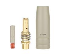 VIVIWI 0.8/1.0/1.2mm Porta Punta Ugello Torcia 15AK Accessori Europei di Saldatura Per Saldatori Professionali Compiti Precisi 3 pz