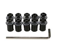 VIVIWI 10pcs parabrezza vite bulloni M5x16mm parabrezza montaggio alluminio fissaggio set accessori moto facile installazione