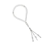 VIVIWI 33 pezzi 8 mm agata simulata collana di perle di vetro leggero robusto gioielli per eventi formali