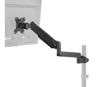 VIVO Braccio pneumatico per monitor singolo completamente regolabile per supporto da tavolo, braccio per monitor per 1 schermo fino a 32", VESA max 100x100, nero, PT-SD-AM01K
