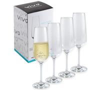 Vivo by Villeroy & Boch Group Voice Basic Flauti da Champagne, Set da 4 Pezzi, 283 ml, Cristallo, Trasparente