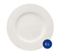 Vivo by Villeroy & Boch - Set di 6 piatti fondi, 27 cm, colore: Bianco