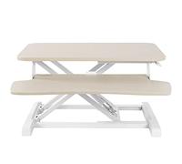 VIVO DESK-V026KF - Convertitore da tavolo da 26 pollici, serie K, sollevatore regolabile in altezza per seduta a piedi, postazione di lavoro per monitor doppio e portatile con vassoio per tastiera