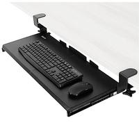 VIVO Large Keyboard Tray Under Desk Pull Out with Extra Sturdy C Clamp Mount System, 27 (33 Including Clamps) x 11 inch Slide-Out Platform Computer Drawer for Typing, Black, MOUNT-KB05E