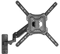 VIVO MOUNT-G400B - Supporto da parete per TV singolo, in alluminio, per schermi da 23" a 55", braccio regolabile, adatto a VESA 400 x 400, colore: nero