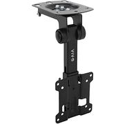 VIVO MOUNT-M-FD27 - Supporto manuale a soffitto per schermi piatti da 13 a 27 pollici, tetto inclinabile pieghevole e montaggio sotto armadio per TV LCD e monitor