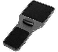 VIVO MOUNT-MS02D - Tappetino per mouse con poggiabraccia in legno, lunghezza regolabile, con cuscinetto per polso, vassoio con piattaforma di estensione, si attacca alla sedia con cinghie, colore: