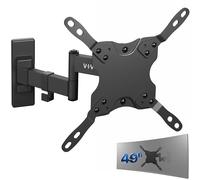 VIVO MOUNT-VW06 - Supporto da parete per TV a schermo piatto da 13 a 42 pollici, supporto VESA con inclinazione e rotazione, colore: nero