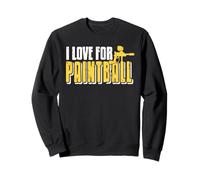 Vivo per Il Paintball Passione Azione Estrema Felpa