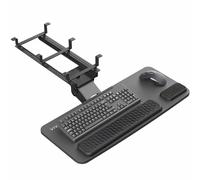 Vivo Premium Regolable Computer Tastiera e piattaforma del mouse Ergonomico sotto il cassetto del monte di tavolo con imbottitura Black Mount-KB27P-B