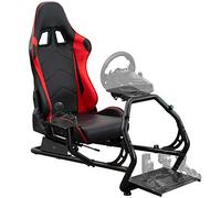 VIVO Racing Simulator Cockpit con supporto ruota e supporto per ingranaggi (solo sedia e telaio), adatto a Logitech, Thrustmaster, Fanatec | Compatibile con Xbox One, Playstation, PC Videogiochi (STAND-RACE1B)
