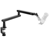VIVO STAND-MIC03L - Supporto a braccio per microfono a basso profilo, con adattatore a vite da 3/8 e 5/8", supporto da scrivania resistente, supporto professionale per microfono con rotazione a 360°,