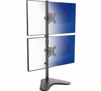 VIVO STAND-V002L - Supporto da scrivania per doppio monitor, supporto autoportante per LCD, supporta 2 schermi ultrawide fino a 34", colore: nero