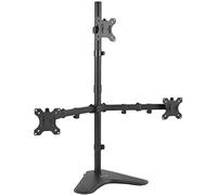 VIVO STAND-V003E - Supporto da scrivania triplo per monitor LCD e LED, autoportante, resistente, completamente regolabile, per 3 schermi fino a 30"