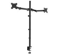 VIVO STAND-V032T - Supporto da scrivania per doppio monitor, asta extra alta da 39", supporto completamente regolabile per schermi fino a 32", nero