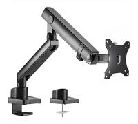 VIVO STAND-V101BB, Supporto da scrivania per monitor singolo con movimento totale, in alluminio, con braccio di sollevamento motore, adatto a schermi fino a 32”