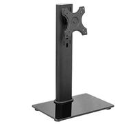 VIVO STAND-V101J - Supporto da tavolo per TV e monitor ultrapianto rotante da 13 a 38 pollici, con base in vetro, orientabile, regolazione dell'altezza, supporto per schermo con VESA max 100 x 100