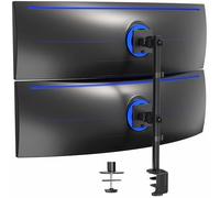 VIVO STAND-V202R - Supporto da scrivania per monitor ultra ampio, per schermi fino a 49", supporto regolabile extra alto, resistente, supporta 20 kg per schermo, colore: nero
