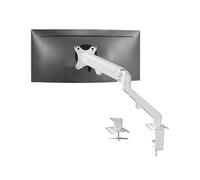 VIVO Supporto da scrivania articolato singolo da 17 a 27 pollici, braccio a molla pneumatica, adatto a 1 schermo monitor con VESA max 100 x 100, bianco (STAND-V101OW)