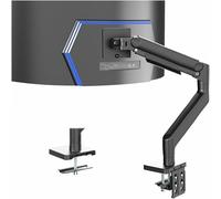 VIVO Supporto da scrivania per monitor ultrawide in alluminio resistente, per schermi fino a 49", supporta fino a 20 kg, supporto da scrivania progettato per Samsung Odyssey G9 e altri, nero