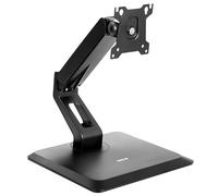 VIVO Supporto da scrivania VESA singolo da 17 a 32 pollici per monitor e touch screen con base girevole, braccio regolabile in altezza pneumatico autoportante STAND-V001R
