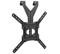 VIVO Supporto per TV da 24 a 55 pollici piatti e curvi, design in acciaio leggero, supporto per TV per letto a soppalco regolabile in altezza, max VESA 400x400, nero, MOUNT-TV01LB