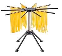 Vivo Technologies Supporto per pasta con 10 manici a barra, pieghevole, per spaghetti e spaghetti domestici, per spaghetti fatti in casa