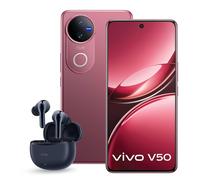 VIVO V50 5G Elite Edition Rose Red, 12 GB RAM, 512 GB Storage TWS 3e Buds up-