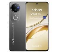 vivo V50 5G Smartphone 12GB RAM 512GB ROM, 120Hz 6.77" AMOLED Professionale 50+50MP ZEISS, 4K Video, Batteria 5260mAh Snapdragon 7 Gen 3,IP69,Dual SIM, NFC, Android 15, Nero