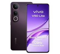 VIVO V50 Lite 4G Smartphone 8 GB 256 GB, 6,77" 120 Hz P-OLED, 50 MP, fotocamera principale Sony, Aura Light, batteria 5200 mAh, MediaTek Dimensity 6300, Android 15, Dual SIM, NFC, nero